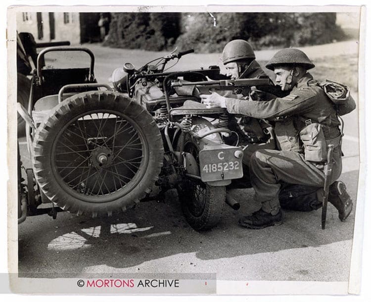 Taking aim, using one of the two-wheel drive Big 4s as cover. Photo: Mortons Archive.