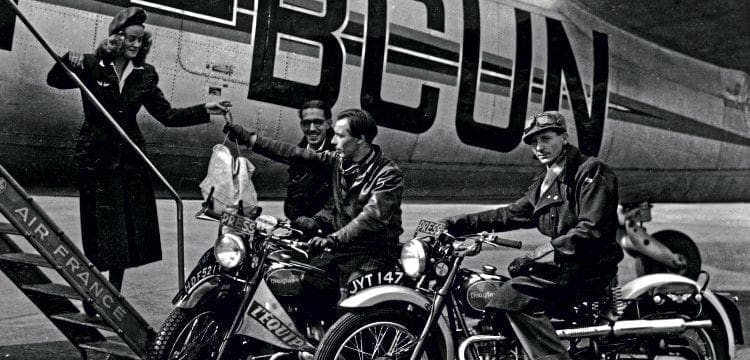 Two-wheeled delivery during the returning Olympic Games