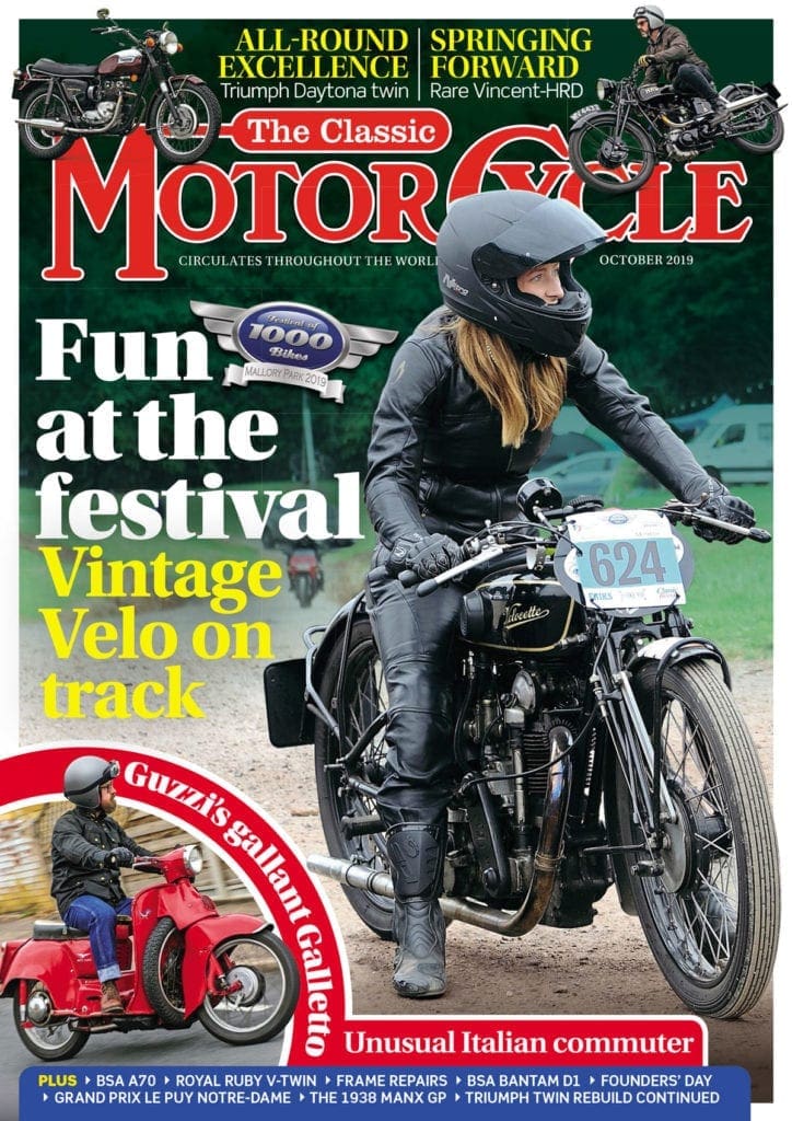 The Classic Motorcycle magazine cover.
