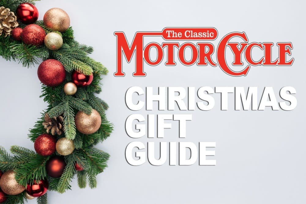 Title card: Christmas Gift Guide, The Classic Motorcycle 