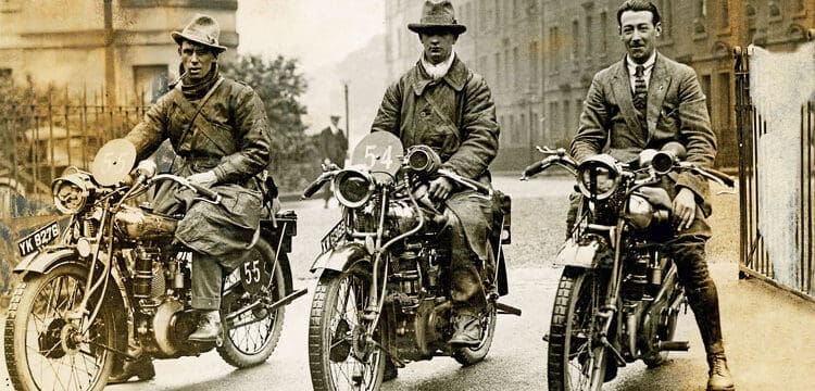Trio of Brough Superiors, right? Wrong.