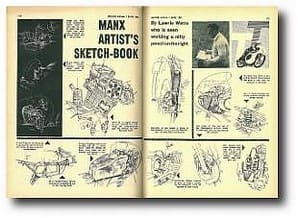 Lawrie Watts Manx sketchbook