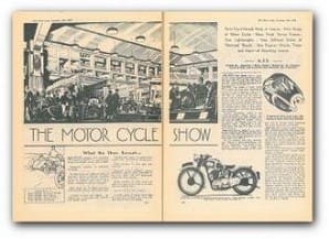 1938 Earls Court Motorcycle Show