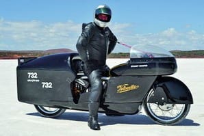 Superfast Velocette shatters Mighty Mouse record