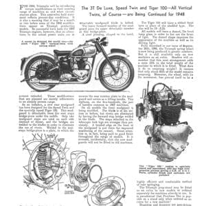 Triumph Three-Model Programme 1948 - PDF Download