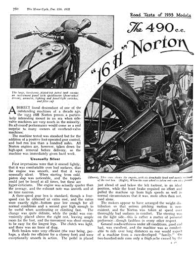 Norton 16H 490cc 1933 - Road test - PDF Download