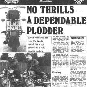Jawa CZ 125cc Sports 1975 - No Thrills a Dependable Plodder