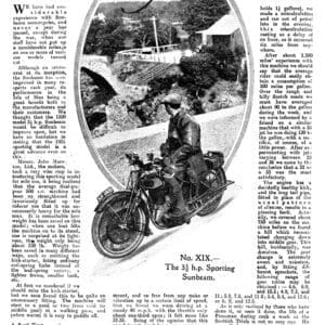 Sporting Sunbeam 1921 3.5hp - PDF DOWNLOAD