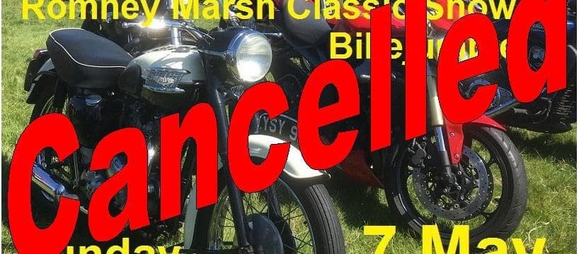 Romney Marsh Bike Show on 7 May Cancelled