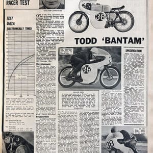 Motor Cycling – Racer Test - THE 123cc TODD BANTAM Jan 29th 1966