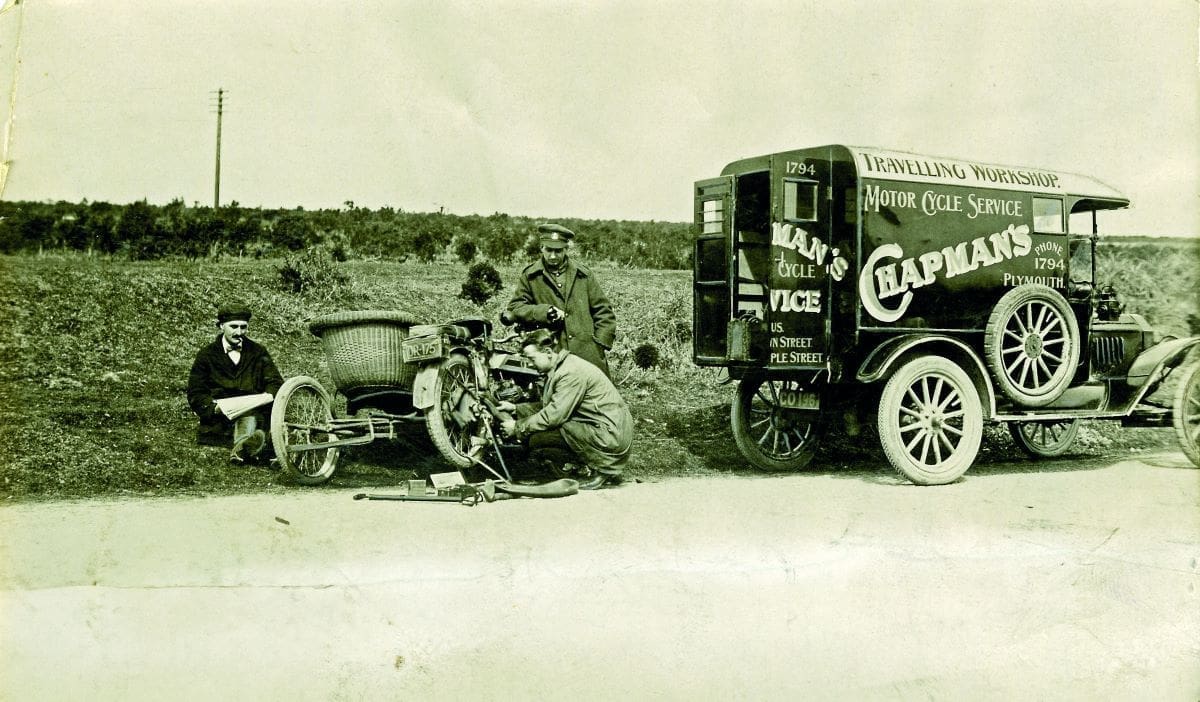 From the archive: The travelling motorcycle repair shop