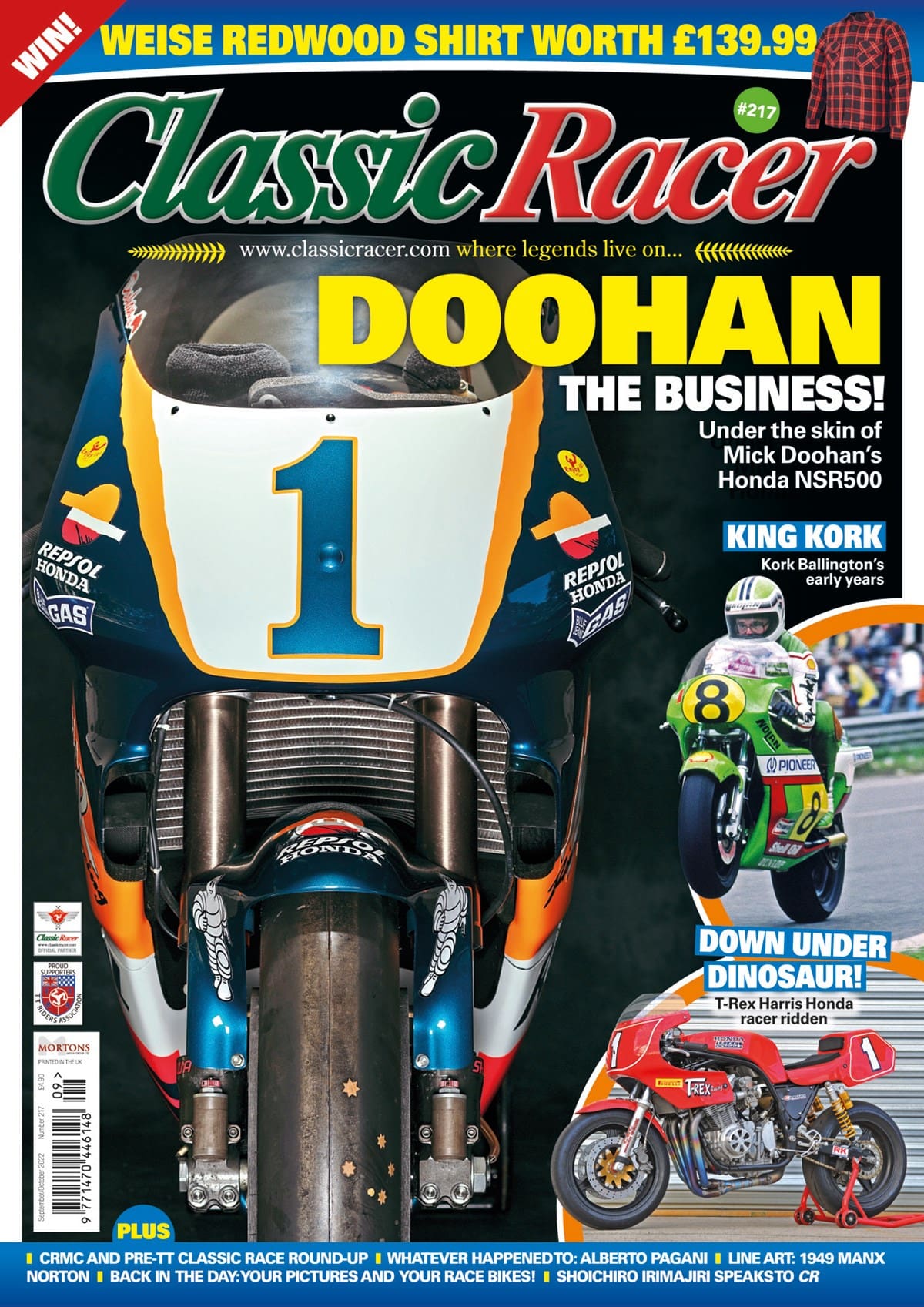 PREVIEW SEPTEMBER/OCTOBER ISSUE OF CLASSIC RACER MAGAZINE