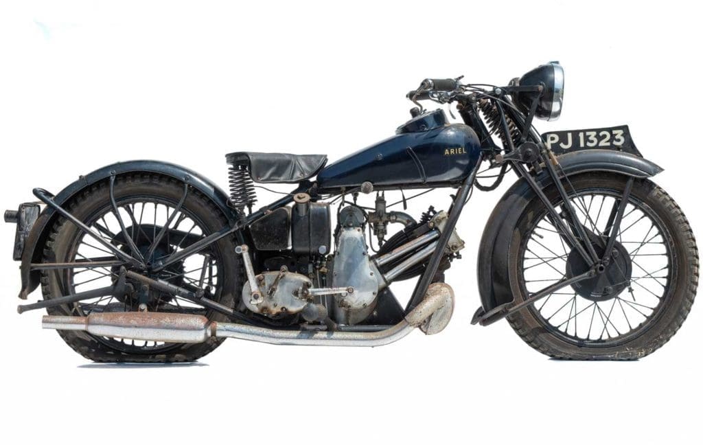 A 1931 Ariel 500cc motorcycle