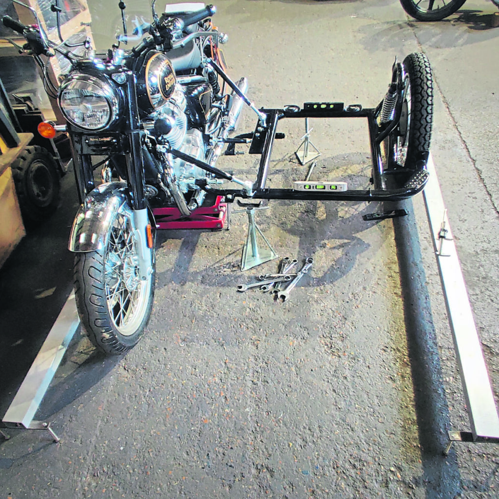 Royal Enfield with a Ural Sidecar