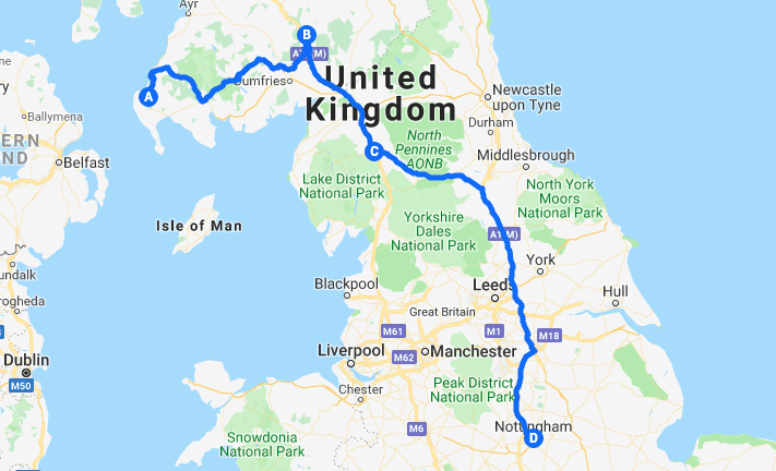Ireland touring route, part 2