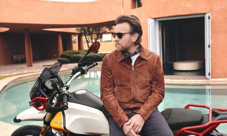 Ewan McGregor stars in a Moto Guzzi ad campaign
