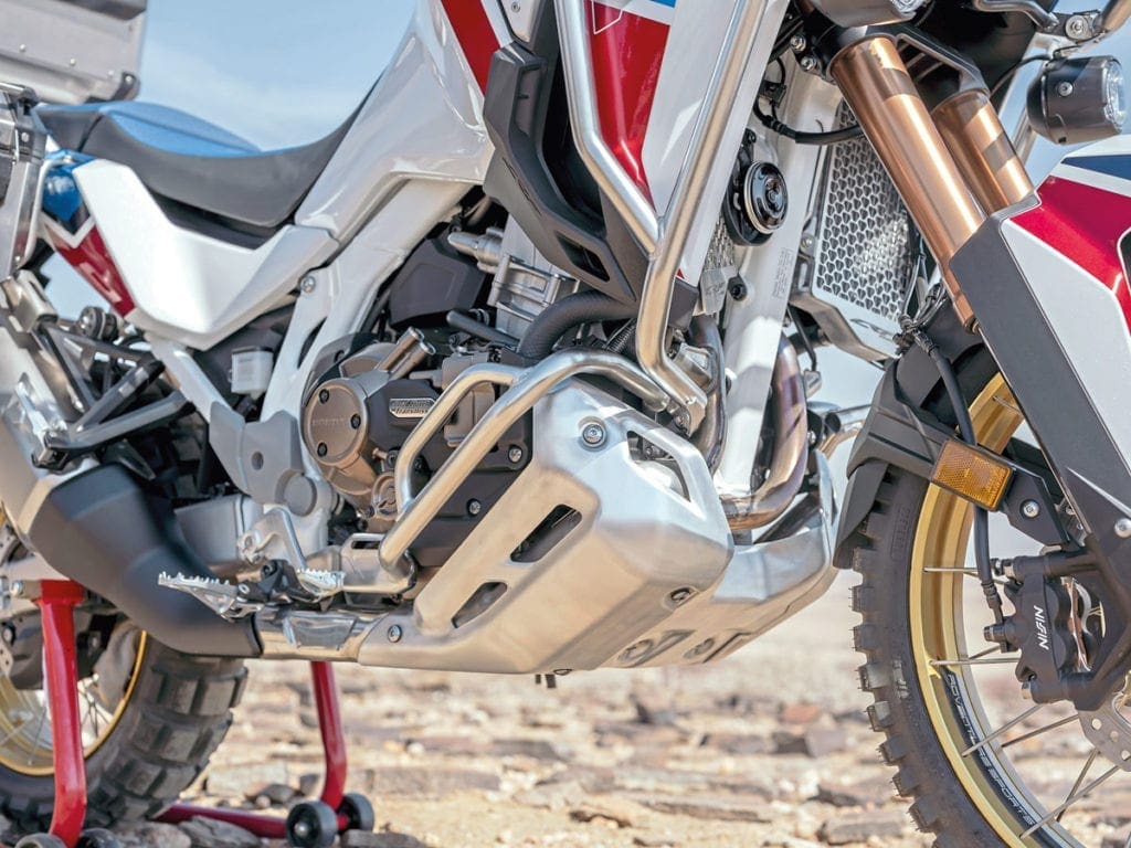 Closer look at the new Honda Africa Twin. Photo: Honda Europe.