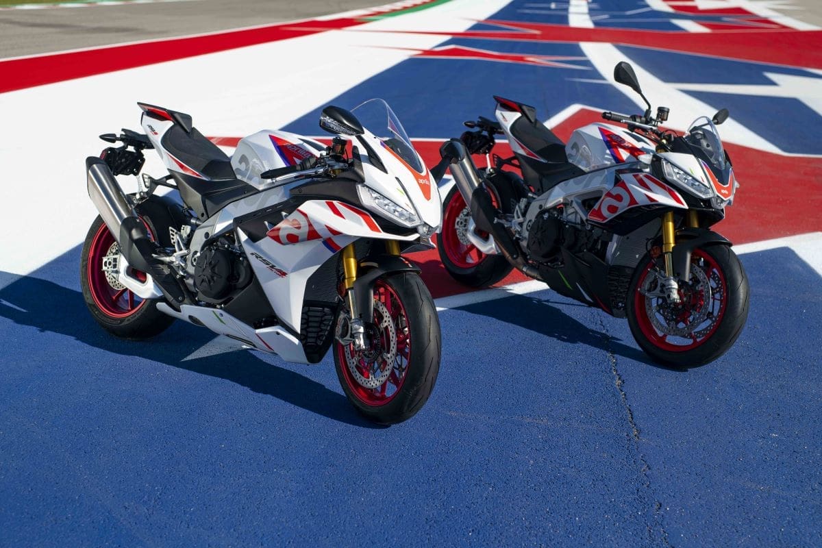 Aprilia RSV4 Factory and Tuono V4 Factory Speed White