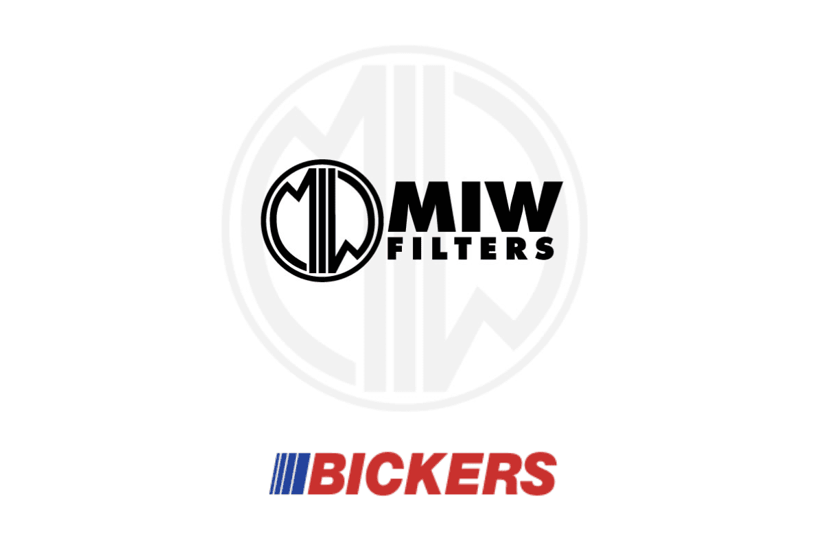 Bickers stock range of OEM MIW oil filters