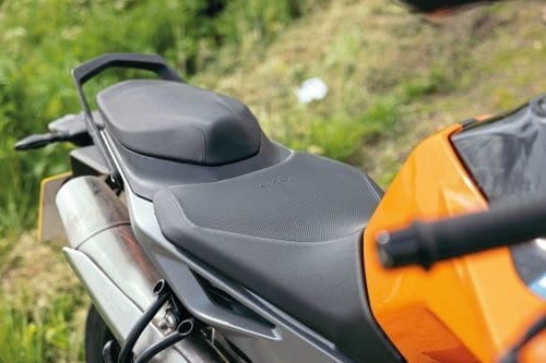 KTM 790 Duke seat close up