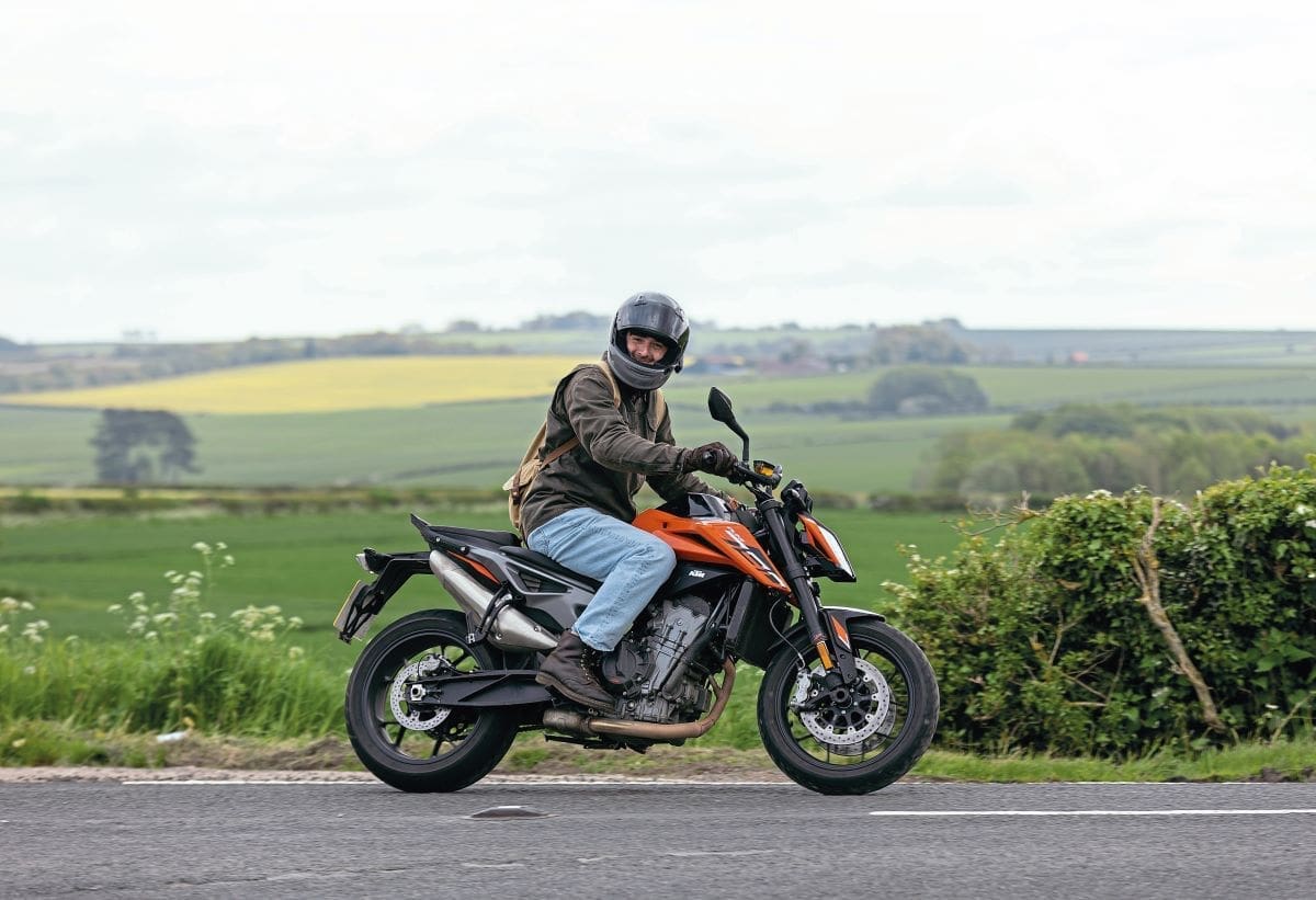 Ross riding the KTM 790 Duke