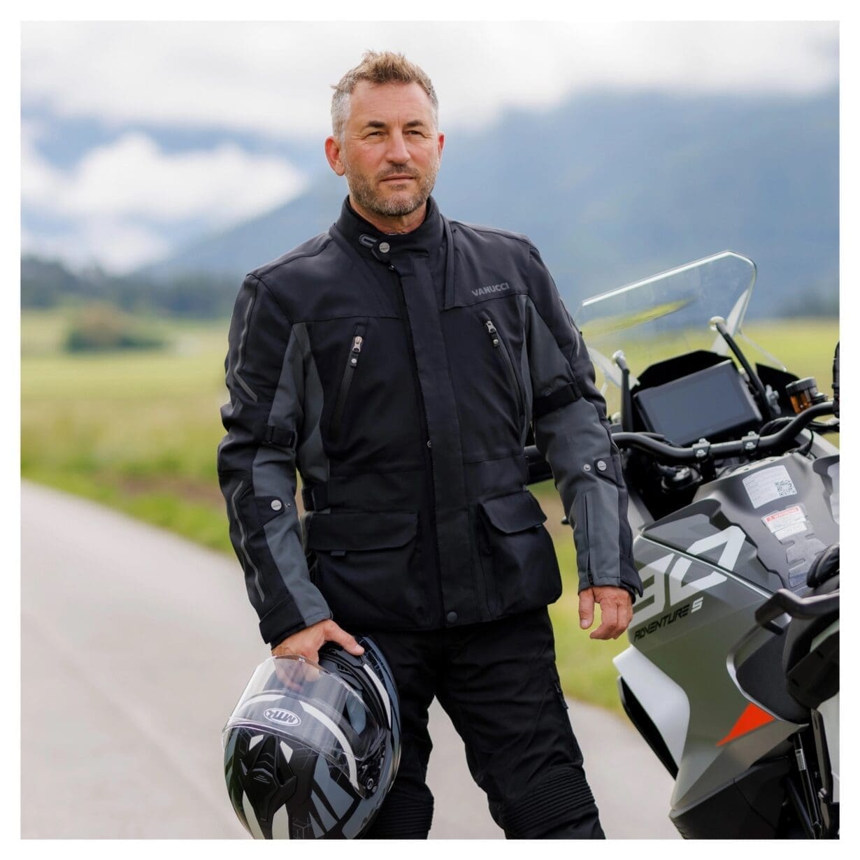 NEW KIT Textile Touring Jacket from Vanucci Motorcycle Sport Leisure