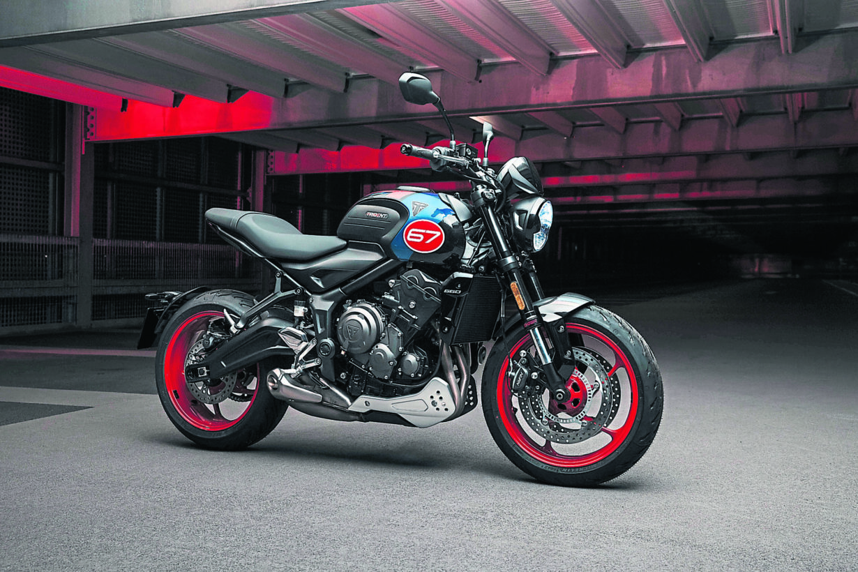 TRIUMPH: Trident 660 Slipery Sam special