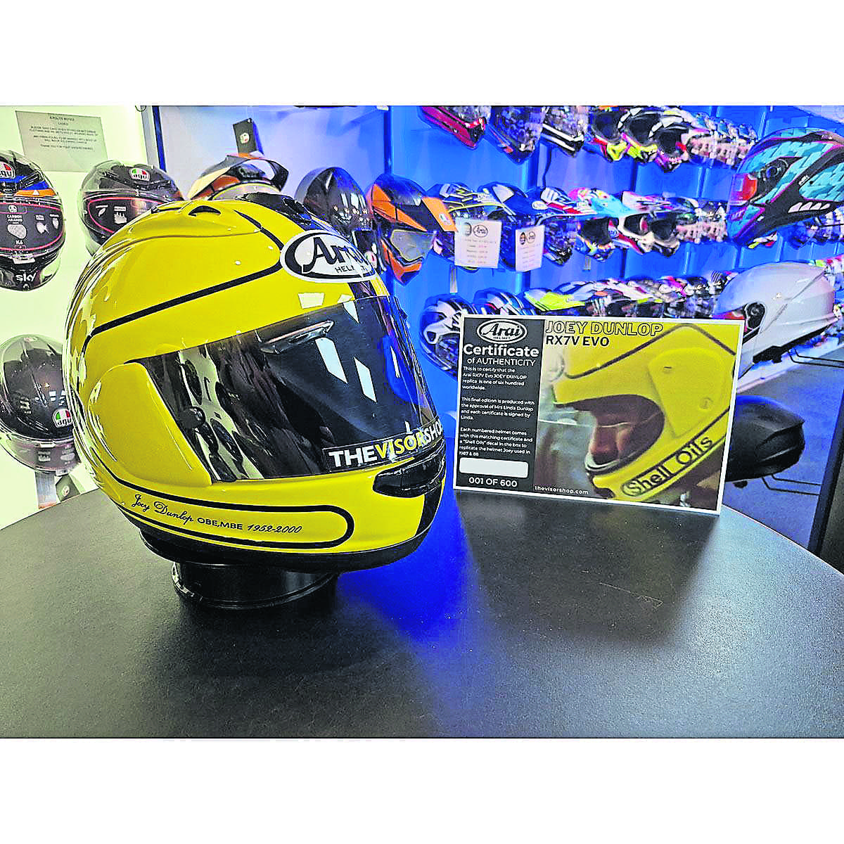 Arai 25th anniversary Final Edition Joey Dunlop replica (1)_NC