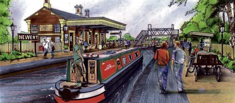 The next barge about to depart from Platform 1 is…