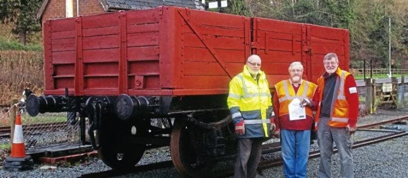 NRM gives standard gauge wagon to Welshpool