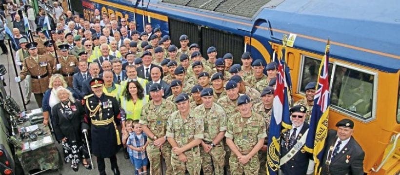 Swanage Railway diesel naming marks 33 years of Army help