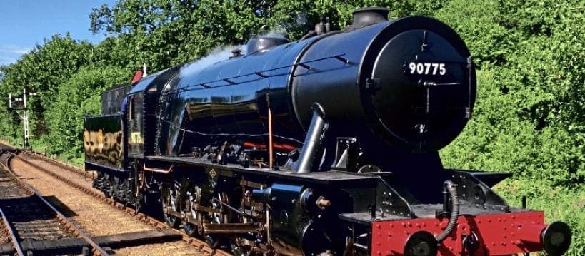 Military honours for repatriated wartime locomotive