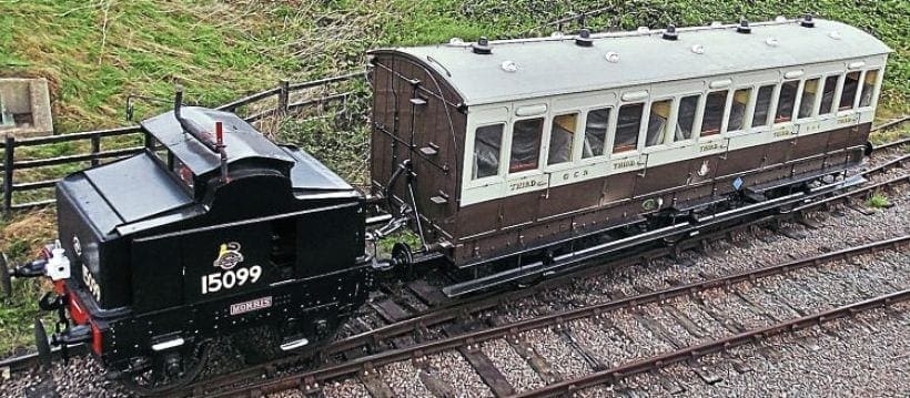 Restored original GCR coach on display