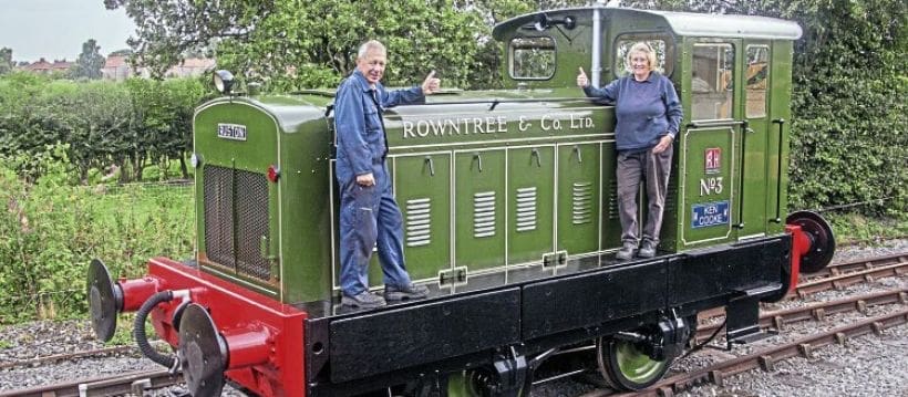 Couple’s ‘amazing’ DIY change of livery for loco