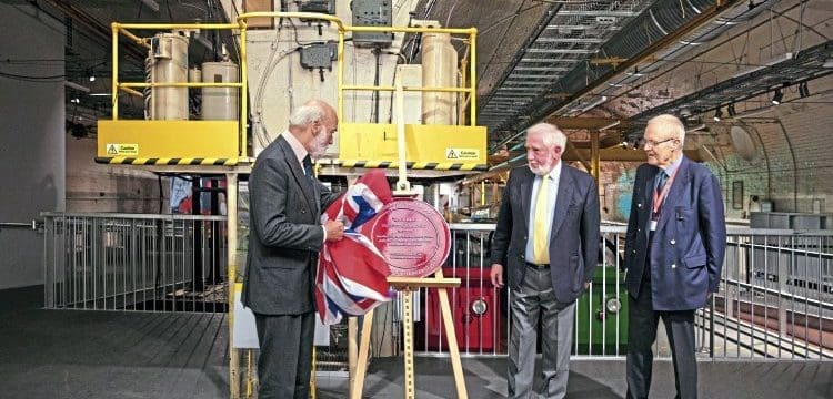 Mail Rail ‘Red Wheel’  plaque royal unveiling