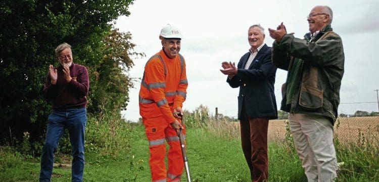 ‘First sod’ cut on Mid Suffolk line extension