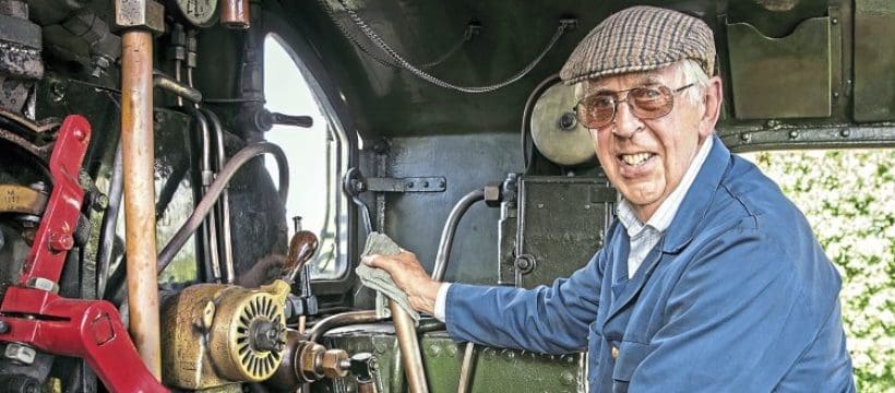 Schoolboy founder steps down from footplate at 73