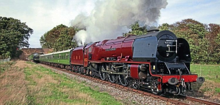 Duchess sparkles in eight-locomotive Swanage gala