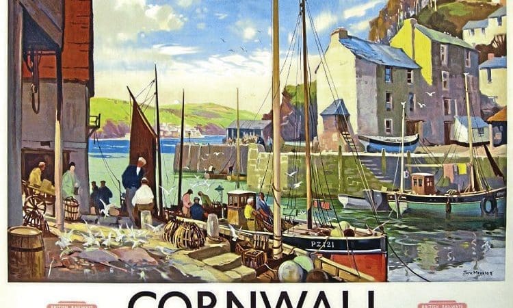 Plain sailing for Cornwall railway poster as it sells for £3600