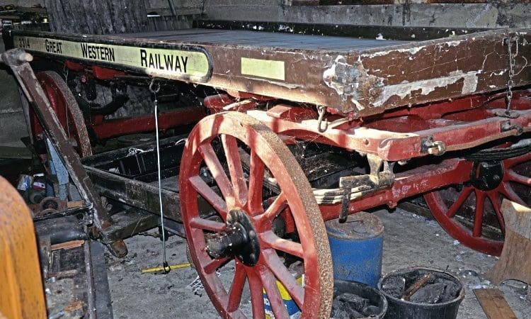 Swindon Works horse dray found