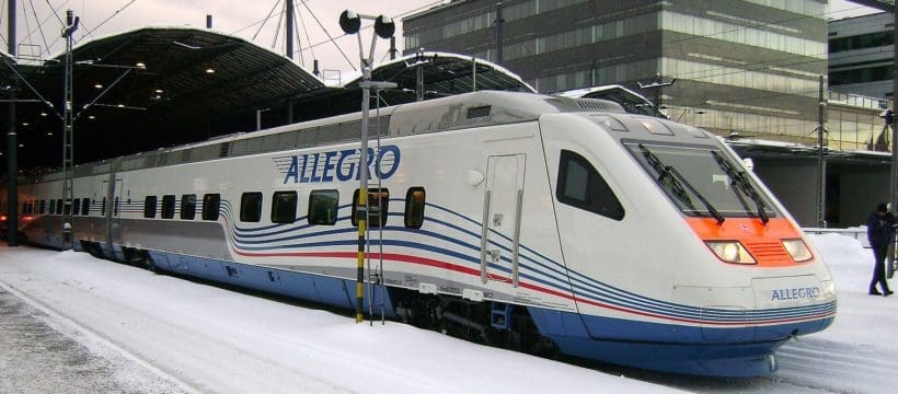 The “best train” from Helsinki to Saint Petersburg