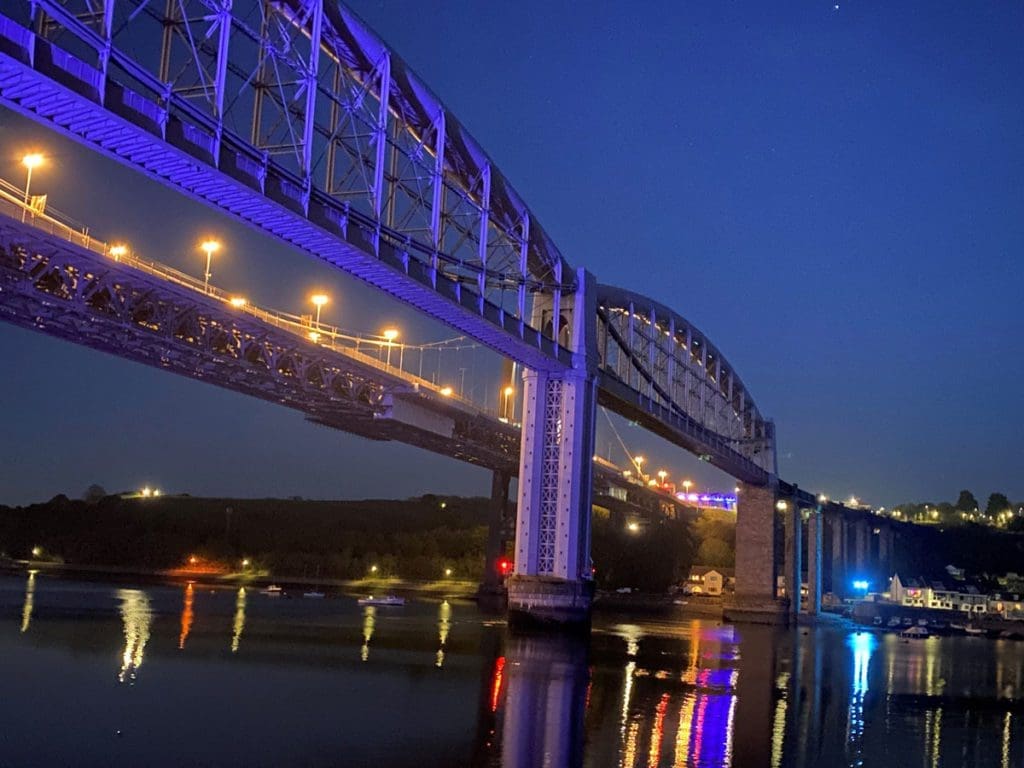 Royal Albert Bridge lit up in show of support for NHS