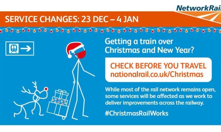 Passengers reminded to plan ahead as majority of railway open for business as usual this Christmas