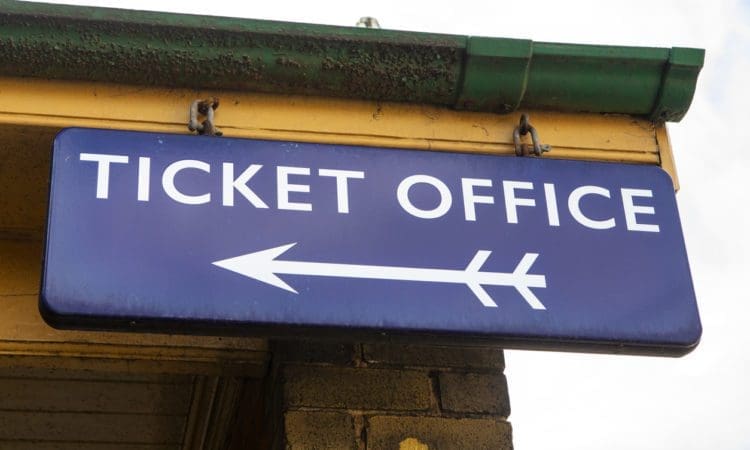 Campaigners rally against railway ticket office closures