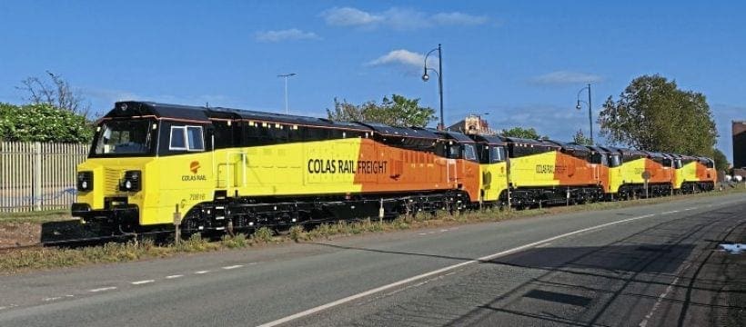 Colas Rail receives final four Class 70s from GE