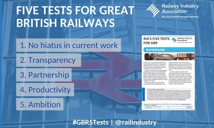 Rail supply community sets out five ‘tests’ for Great British Railways￼