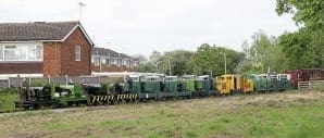 Record-breaking train at Leighton Buzzard railway