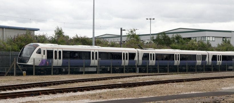 First Crossrail train on test