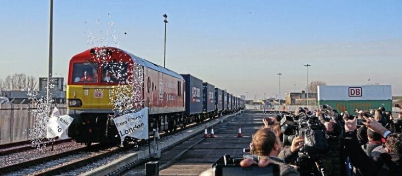 ‘Silk Road’ freight train from China arrives in London