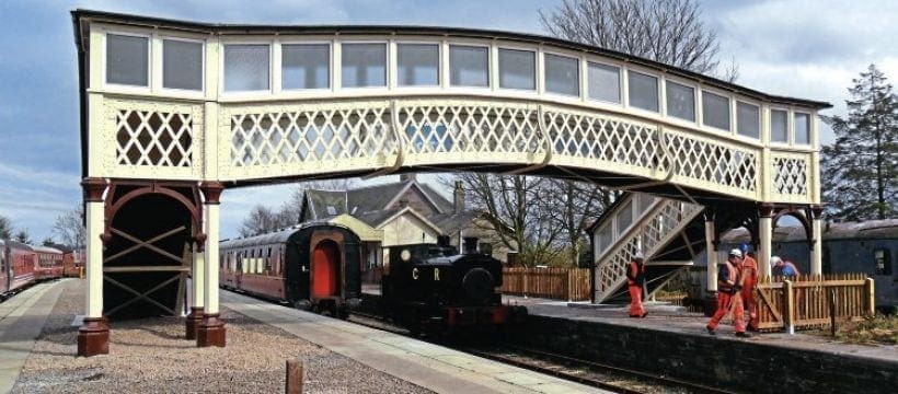 Original ‘Caley’ footbridge for Brechin line